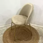 Silla Frank pana pata dorada Visón