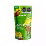 Piña bañada en chocolate orgánico 70% cacao · Mondo 40 g