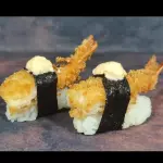 Niguiri camarão empanado com cheese