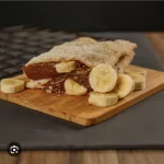 Pastel doce de leite com banana