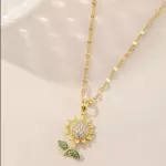 Collar con flores