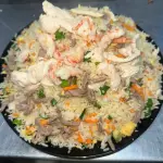 54c.Chao Fan Mixto con Queso Cremoso