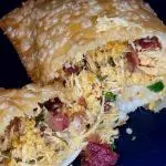 Pastel Frango com Bacon