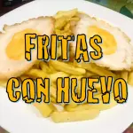 Fritas Con Huevo Frito Vegano/Vegetarino