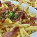Bacon Queijo e cebolinha