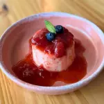 Panna cotta alle fragole