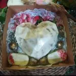 Box corazón astromelias