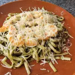 Camarão ao Pesto