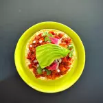 Tostada de Marlín preparado