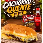 Dog Bife c/Queijo GRÁTIS refri 200ml