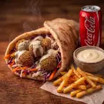 Falafel sanduíche (vegano)