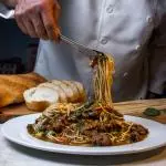 SPAGHETTIS LOMO FINO Y VEGETALES