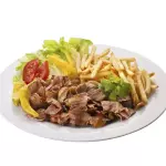 PLATO CARNE + ENSALADA Y PATATAS