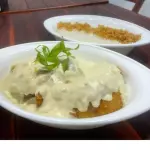 FILÉ DE PEIXE A PARMEGIANA