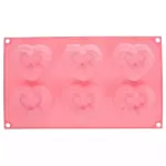 Molde Silicone Corazon lazo 6 Cavid