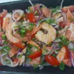 Ceviche Salmão e Camarão