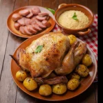 Combo 2(frango+farofa+batata+lingui