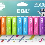 BATERIAS RECARGABLE EBL AA 2500mAh