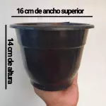 Maceta plástica negra