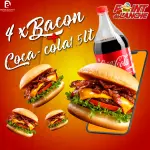4 -Bacon + 1 coca-cola 2L