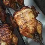 Frango assado com nhoque