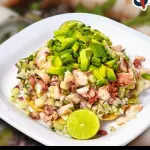 Ceviche primavera de pescado