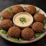 Porção de falafel (vegano)
