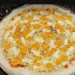 Mini pizza Queijo e cheddar 😋