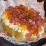 Batata recheada Calabresa
