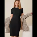 Vestido ajustado bajo con abertura