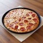 Mitades con peperoni y jamón y queso