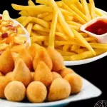 30 Mini Salgados e Batata M🍟