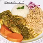 Seco de pollo c/ frijoles