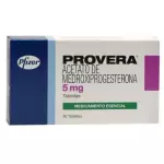 Provera 5mg 30 tabletas