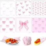Papel Antigrasa Estampado Lazos