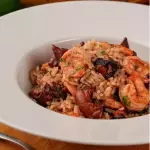 ARROZ DE POLVO E CAMARÃO