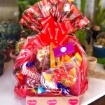 Cesta de chocolate Vermelha
