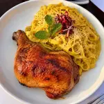 1/4 pollo a la brasa tallarines h.
