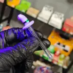 Piteira de Vidro Chapéu UV Bruxa 6mm