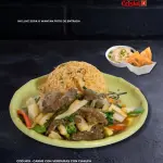 M19-Carne con verduras + Chaufa