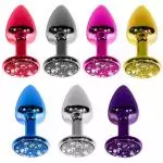 PLUG M LILAS C/ PEDRA CRAVEJADA EM STRASS