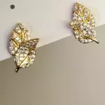 Aros hojitas con piedreria