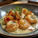 Camarones a la crema
