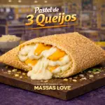 Pastel  de mussarela,requeijão e cheddar