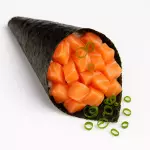 Temaki de salmão