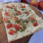 Focaccia vegana congelada