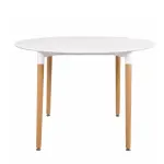 Mesa nordica 80cm blanco