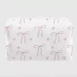 COSMETIQUERA BLANCA CON LAZOS