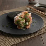 Temaki de camarão cozido