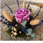 Rosa con lavanda